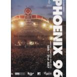 DAVID BOWIE Phoenix Festival programme 1996 with David Bowie , Sex Pistols , Neil Young etc.