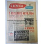 1962 INTERCONTINENTAL CUP Santos v Benfica (1st Leg) played 19/9/1962 at the Estadio Maracana, Rio