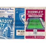 1954/55 A collection of 7 programmes from the 1954/55 season Burnley v Chelsea (Championship season)