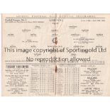 ARSENAL V WEST BROMWICH ALBION 1936 Programme for the League match at Arsenal 10/4/1936, very