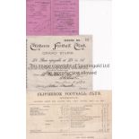 CLITHEROE Fixture card and balance sheet of Clitheroe Football Club from season 1889/90 .