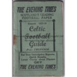 CELTIC Football Guide 1937-38, rusty staple. Generally good