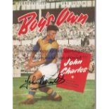 JOHN CHARLES AUTOGRAPHS Boy's Own magazine February 1954 signed on the front cover by Charles in