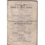 SPURS Tottenham Hotspur Handbook 1924/25. Lacks covers. Poor