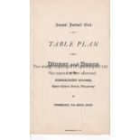 ARSENAL A fold-out table plan for the Championship winning Dinner and Dance at the Connaught