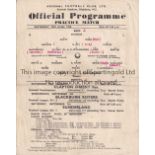ARSENAL Single sheet programme for the Public Practice match Reds v Whites 24/8/1946, horizontal