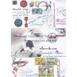 FOOTBALL AUTOGRAPHS A collection of 9 facsimile signed Official Football Club letter headed paper