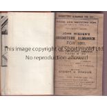 CRICKET WISDEN Brown rebind of original softback John Wisden Cricketers' Almanack for 1911. 48th