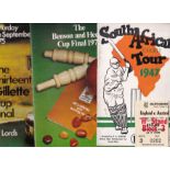 CRICKET A collection of 5 booklets and programmes and a England v Australia 1985 ticket at Lords.