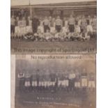 POSTCARDS Postcards from team groups of Nunhead 1905/06 and a combined Oxford City v Hertha Berlin