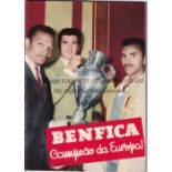 1961 EUROPEAN CUP FINAL Benfica v Barcelona played 31/5/1961 in Berne. Official 52-page