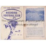 SHREWSBURY 1st LEAGUE SEASON Two programmes from Shrewsbury Town's first season in the League 1950/