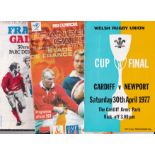 RUGBY UNION A collection of 73 Rugby Union programmes to include 23 Wales internationals (includes v