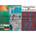 1975 EUROPEAN CUP SEMI-FINAL & FINAL / LEEDS UNITED Programmes for the both legs of the 1975
