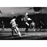 SHAMROCK ROVERS V CARDIFF CITY 1967 A 12" X 9" original B/W Press action photo issued by Bobby