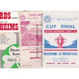 IRISH Six programmes from matches in the Republic of Ireland and Northern Ireland. Shelbourne v