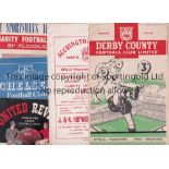 1950's/1960's A collection of 65 programmes from the 1950's (35) and 1960's (30) to include Derby