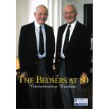 THE BEDSER TWINS / AUTOGRAPHS / SURREY CCC Large signed brochure "The Bedsers at 80" signed inside