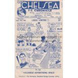 CHELSEA Home programme v Leeds United 14/9/1946. Score on front. Generally good