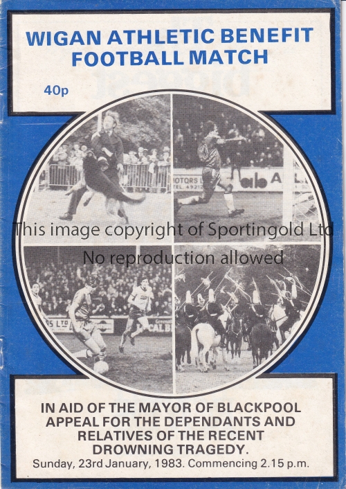 GEORGE BEST Programme for the Wigan Athletic Benefit Football Match in aid of the Mayor of Blackpool