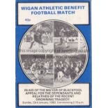 GEORGE BEST Programme for the Wigan Athletic Benefit Football Match in aid of the Mayor of Blackpool