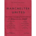 1970 GLASGOW CELTIC v MANCHESTER UTD (2nd Annual Toronto Cup) 12-page red cover souvenir tour