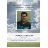 DAMIAN D'OLIVEIRA / WORCESTERSHIRE CCC Service of Thanksgiving to Celebrate the Life of Damian D'