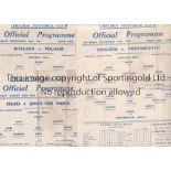 CHELSEA Three home single sheets from the 1942/43 season v Queen's Park Rangers , Portsmouth and