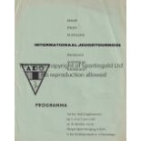 CHELSEA Six page fold out programme from the Ado Den Haag Youth Tournament 5/6/7 June 1959 in