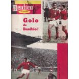 1966 EUROPEAN CUP Benfica v Manchester United (2nd Leg) played 9/3/1966 at Estadio da Luz, Lisbon.