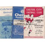 1950's A collection of 40 football programmes all from the 1950's (mostly late 1950's) to include