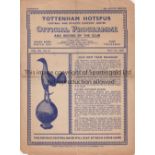 ARSENAL V CHELSEA AT TOTTENHAM 1949 Programme for the Football Combination League Championship match