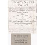 WARTIME FOOTBALL IN IRAQ 1943 Scarce ticket and reprinted programme for Great Britain Army XI v