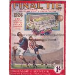FA CUP FINAL 1924 Programme from the second Wembley FA Cup Final Newcastle United v Aston Villa 26/