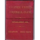 SHEPPEY UNITED Season ticket for Southern League and Kent League matches from 1895/96 with results