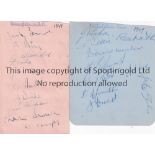 SCOTTISH AUTOGRAPHS A collection of 9 Motherwell and 10 Queen of the South autographs both from