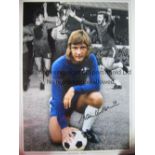 CHELSEA ALAN HUDSON AUTOGRAPH A photograph measuring approximately 16" x 12" showing a montage of
