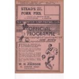 NORTHAMPTON TOWN V BRIGHTON 1933 Programme for the League match at Northampton 25/12/1933 with 4