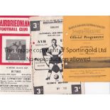 SCOTTISH FOOTBALL PROGRAMMES Twenty three sub-standard programmes from 1960's , all with 2 punched