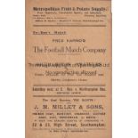 SOUTHAMPTON Programme at the Dell: The Football Match Company v Southampton Amateurs November