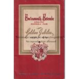 BOURNEMOUTH & BOSCOMBE ATHLETIC Golden Jubilee Handbook 1899-1949. Generally good