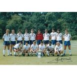 RICKY VILLA Colour 12 x 8 Photo showing Tottenham's 1981 FA Cup winning squad posing with their