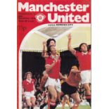 MAN UNITED Programme from the Manchester United v Norwich City postponed match 2/12/1978. Good