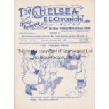 CHELSEA / WOOLWICH ARSENAL Programme Chelsea v Woolwich Arsenal Division One 28/11/1908. Not Ex