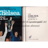 CHELSEA Football Book No.2 and Football Book No. 3 which does not have a dust jacket. Generally