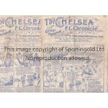 CHELSEA V ARSENAL Two programmes for the League and FA Cup ties at Chelsea in 1930/1 season. Both