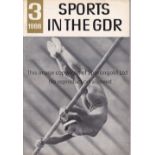 EAST GERMAN MAGAZINE English Language magazine " Sports in the GDR" 1966. Covers a multitude of