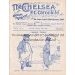ENGLAND V HOLLAND 1909 AT CHELSEA Programme for the Amateur International 11/12/1909, ex-binder.