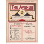 BRADFORD PARK AVE V SHEFF. UTD. 1936 Programme for the League match at Bradford 12/9/1936, ex-