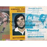 GEORGE BEST Three programmes including George Best on the line-up page: Dunstable Town v Luton